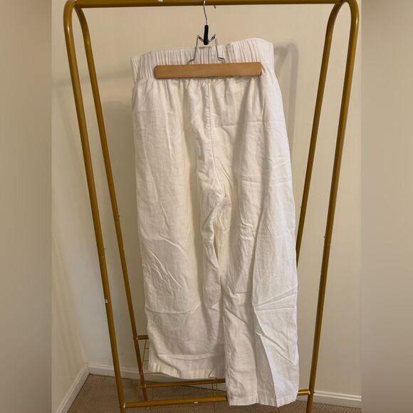 Abercrombie and Fitch wide leg linen trousers - Picture 2 of 4